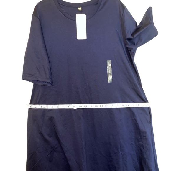 Uniqlo Womens Mercerized Cotton 1/2 sleeve A line t-shirt dress (NEW WITH TAGS) - Picture 10 of 14